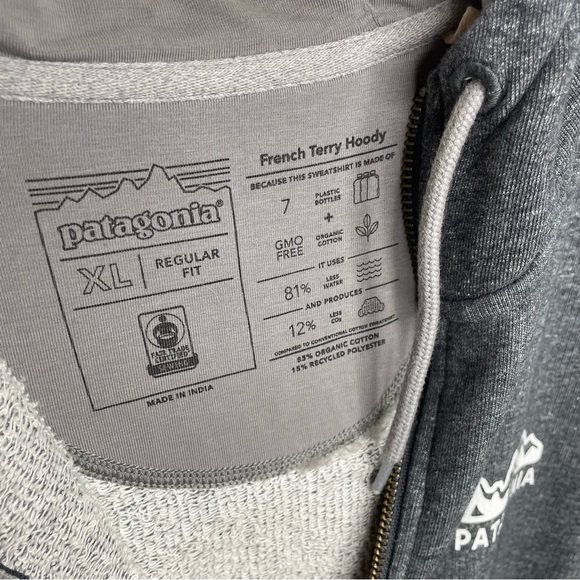 Patagonia The Fitz Roy Full-Zip Organic Cotton Sweater Men’s XL - Picture 5 of 9